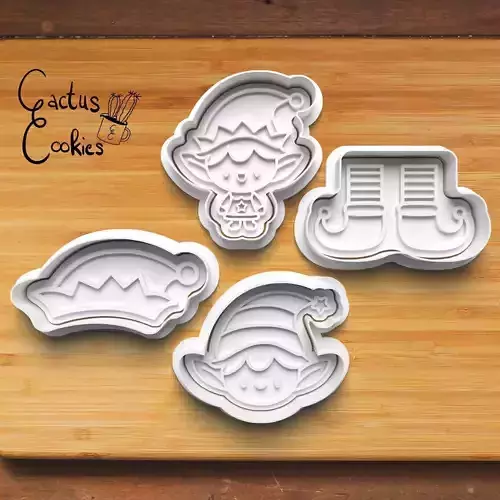 Elf Cookie Cutter Stl File for 3d Printer 0497 3D print model Elf Cookie Cutter Stl File for 3d Printer 0497 3D print model