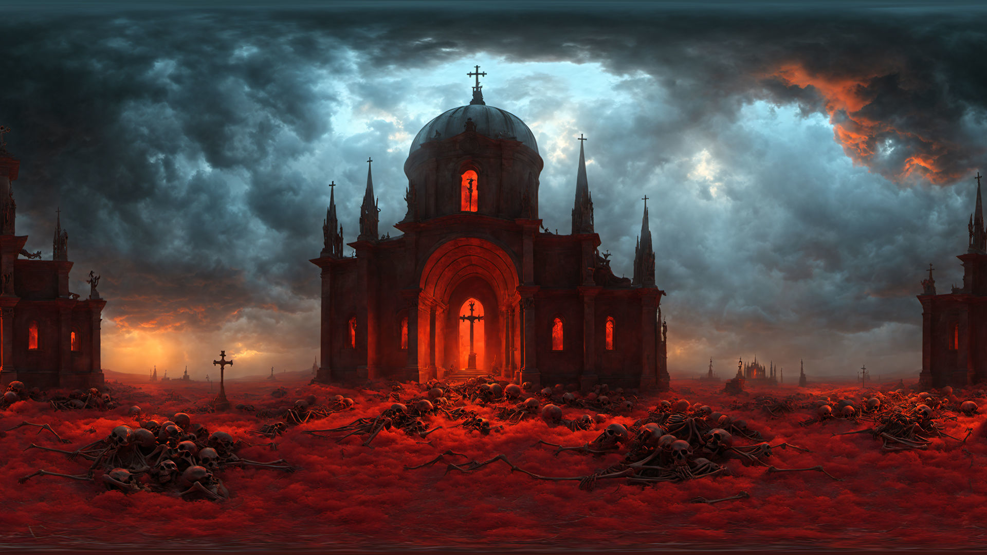 HDRI Horror Location Panoramas Low-poly 3D model_3