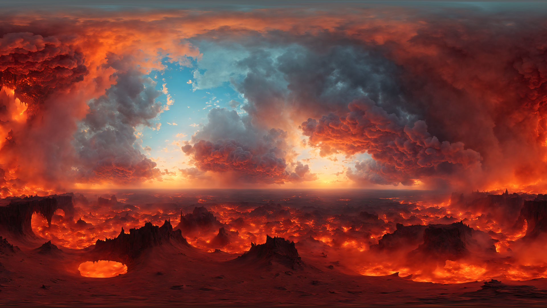 HDRI Horror Location Panoramas Low-poly 3D model_4