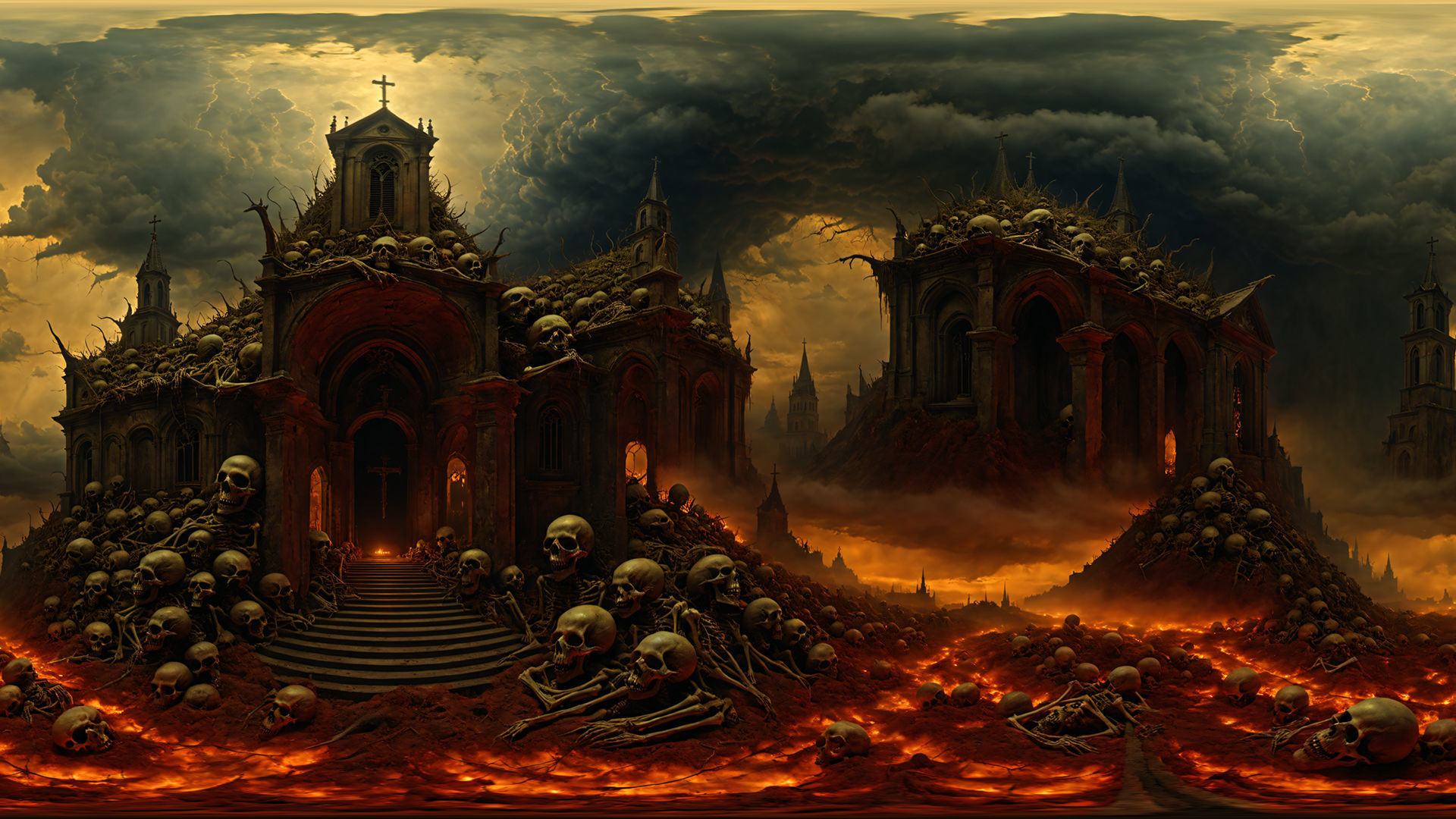 HDRI Horror Location Panoramas Low-poly 3D model_6