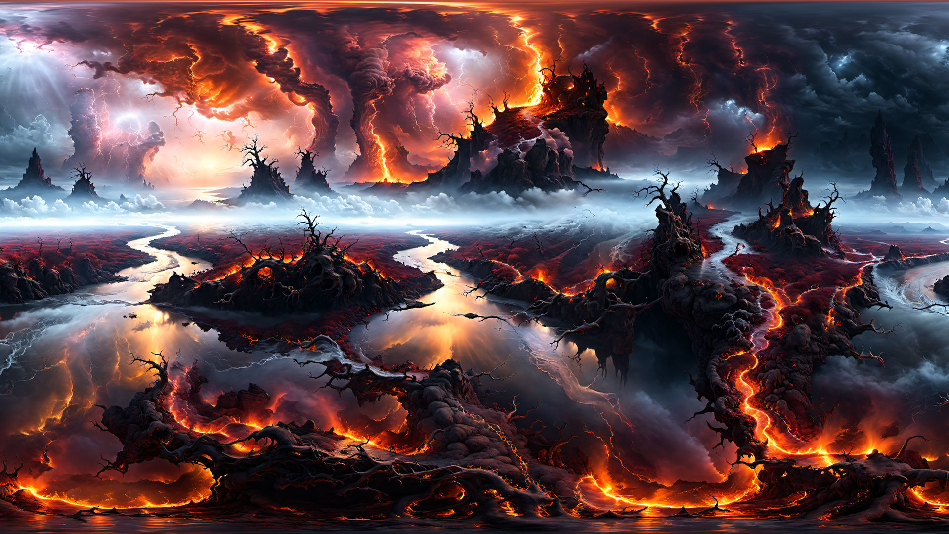 HDRI Horror Location Panoramas Low-poly 3D model_10