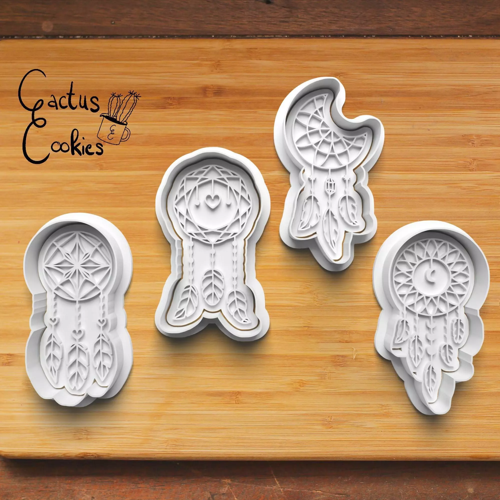 Dreamcatcher Cookie Cutter Stl File for 3d Printer 0383 3D print model_0