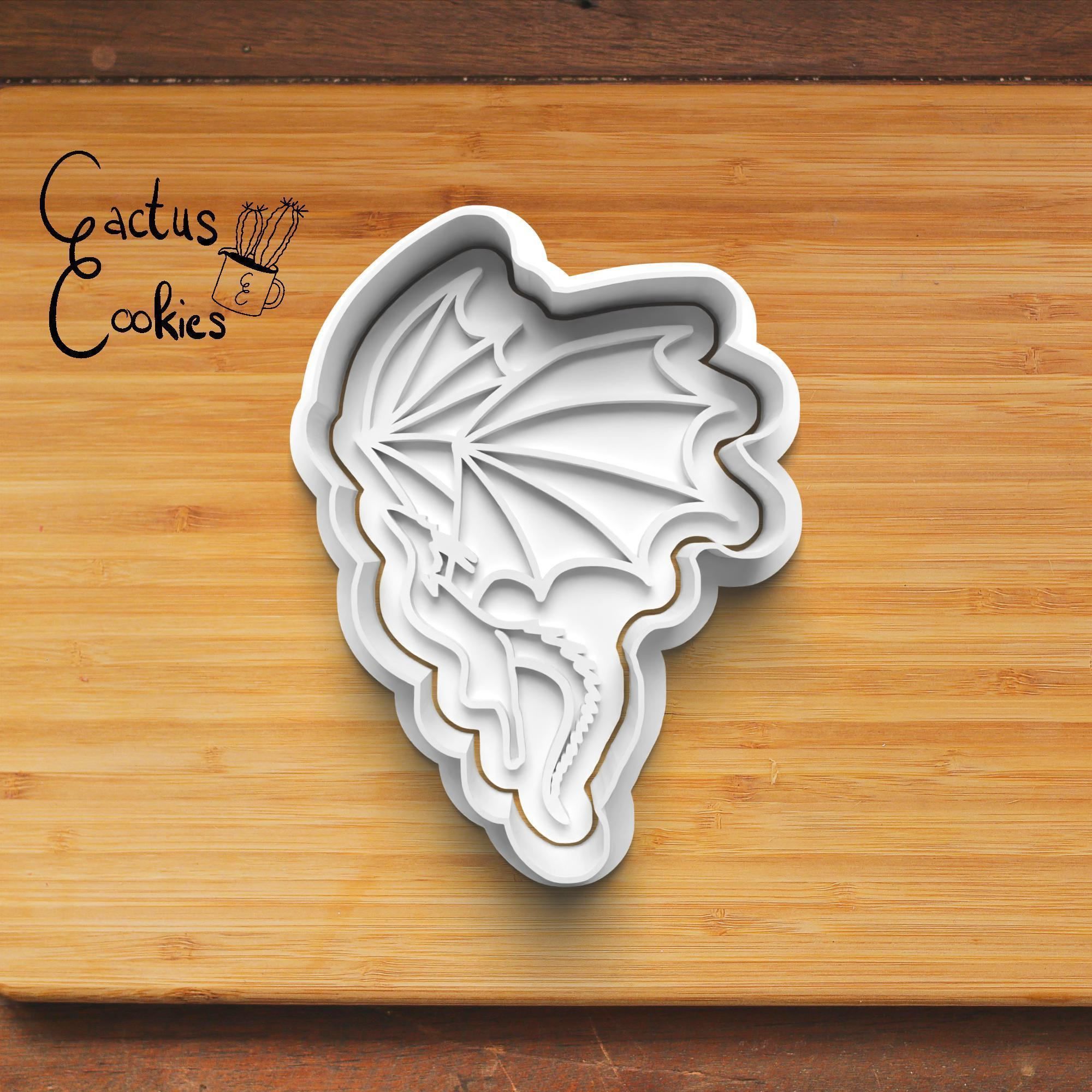 Dragons Cookie Cutter Stl File for 3d Printer 0413 3D print model_4