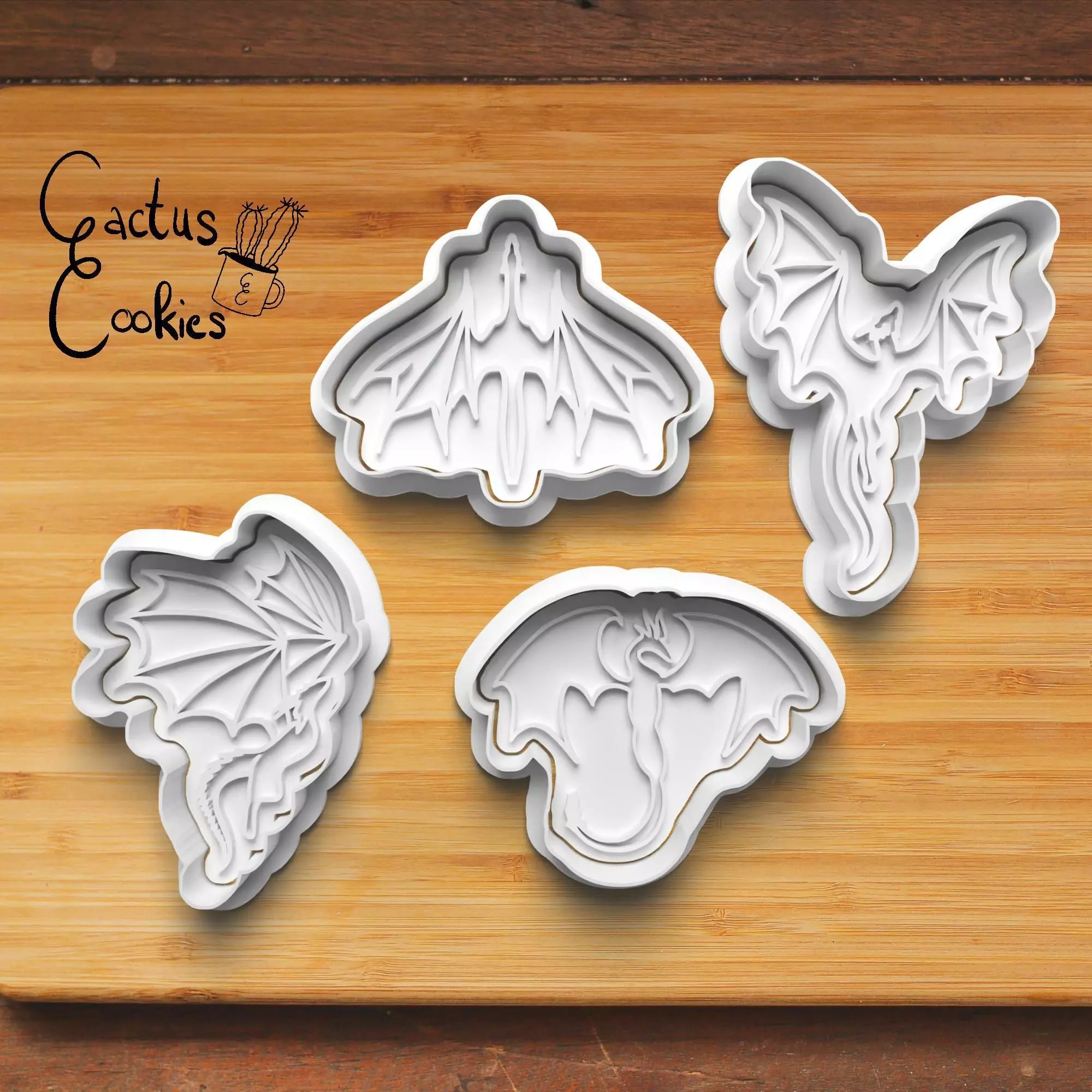 Dragons Cookie Cutter Stl File for 3d Printer 0413 3D print model_0