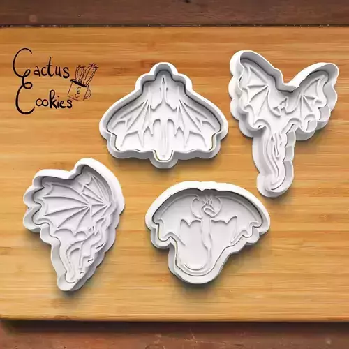 Dragons Cookie Cutter Stl File for 3d Printer 0413 3D print model Dragons Cookie Cutter Stl File for 3d Printer 0413 3D print model