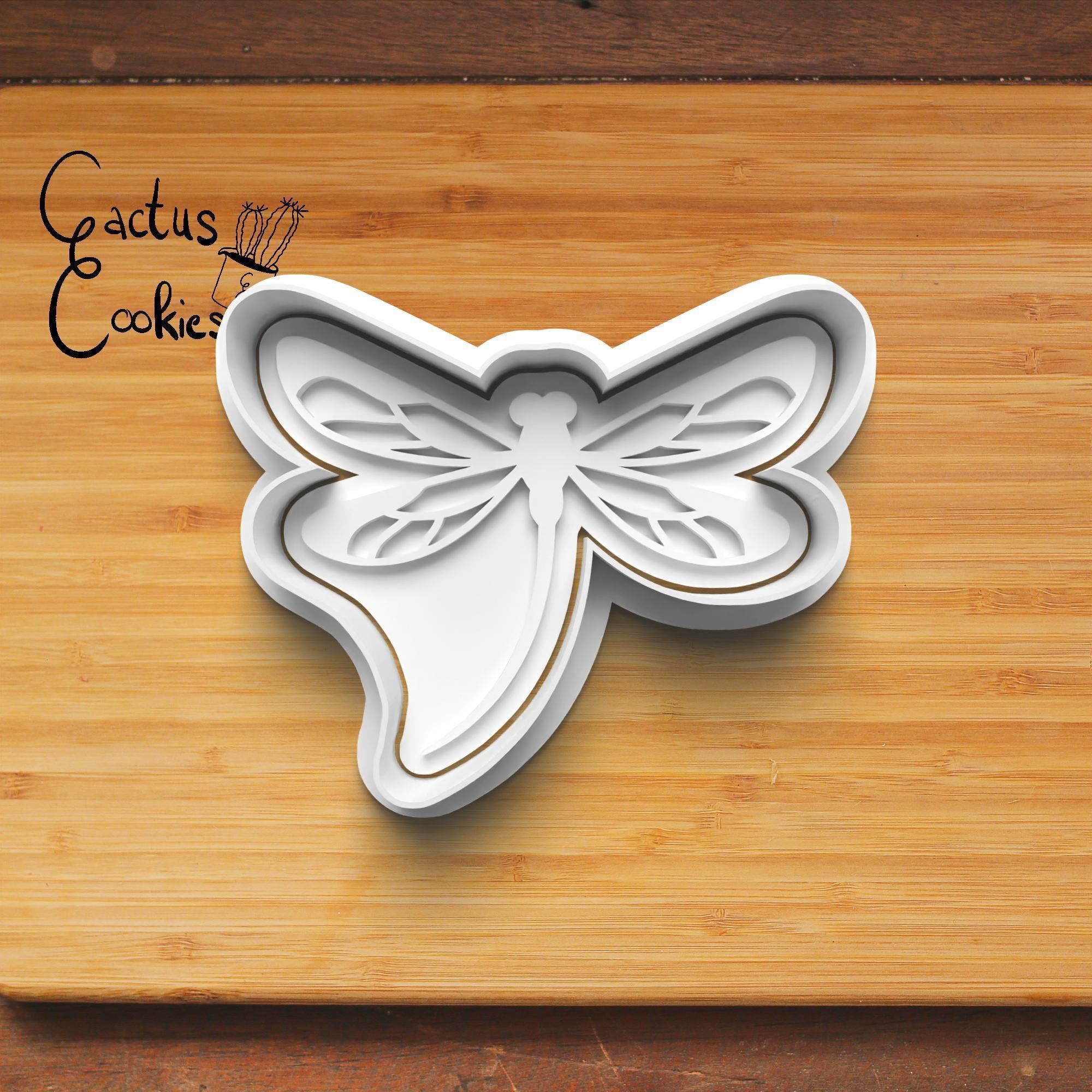Dragonflies Cookie Cutter Stl File for 3d Printer 0396 3D print model_5