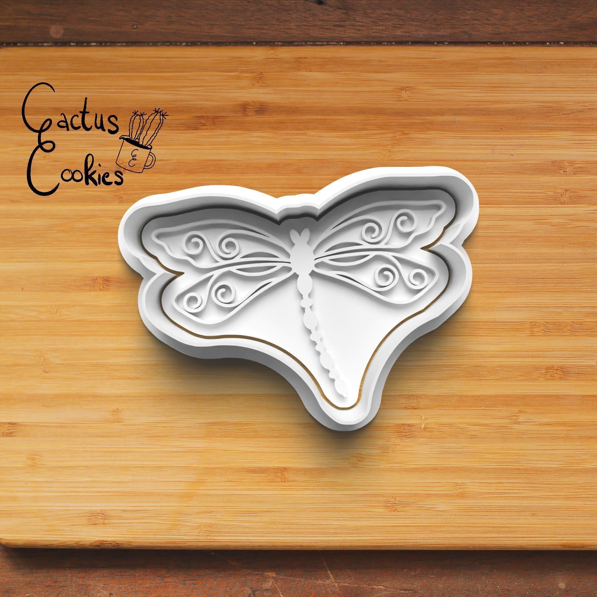 Dragonflies Cookie Cutter Stl File for 3d Printer 0396 3D print model_4