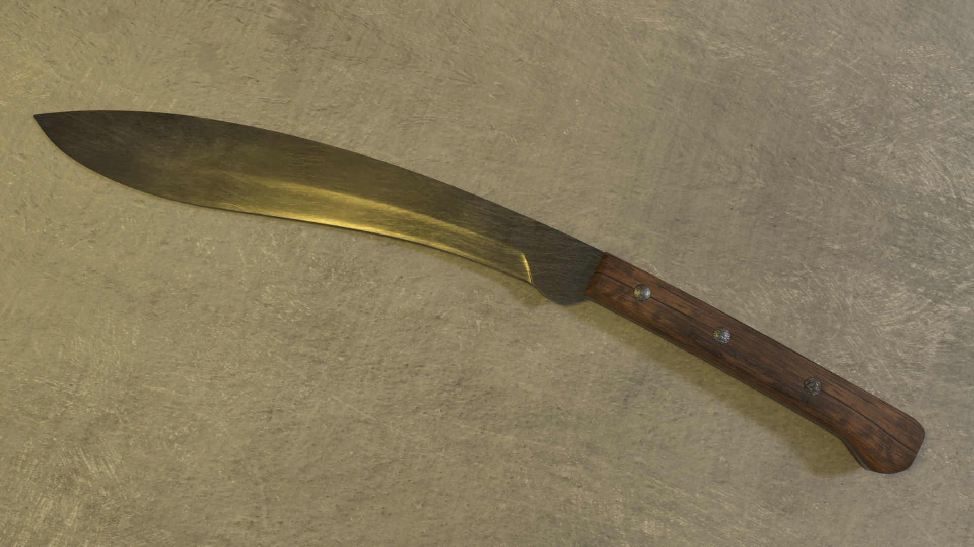 Machete  Free 3D model_1