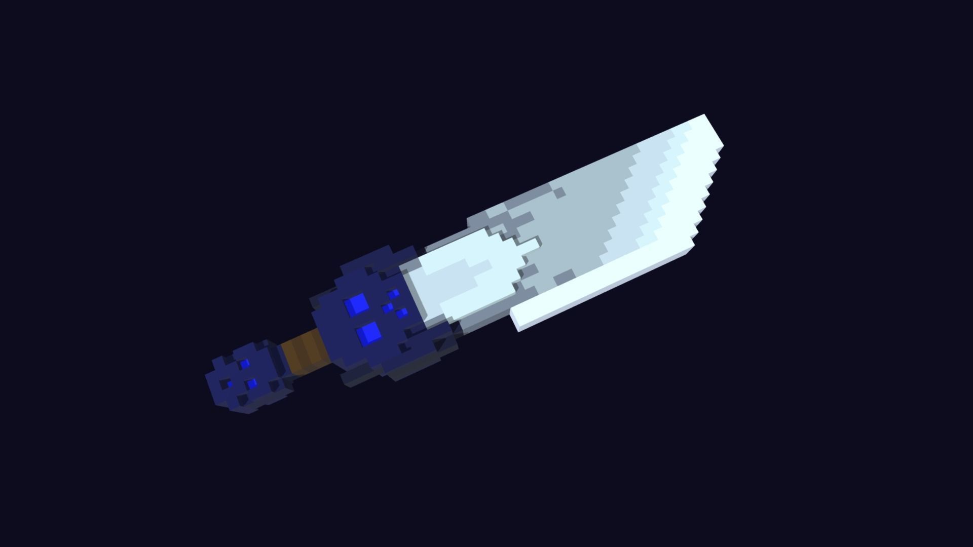 Voxel Weapons Pack - 3D Lowpoly Game Assets Low-poly 3D model_15