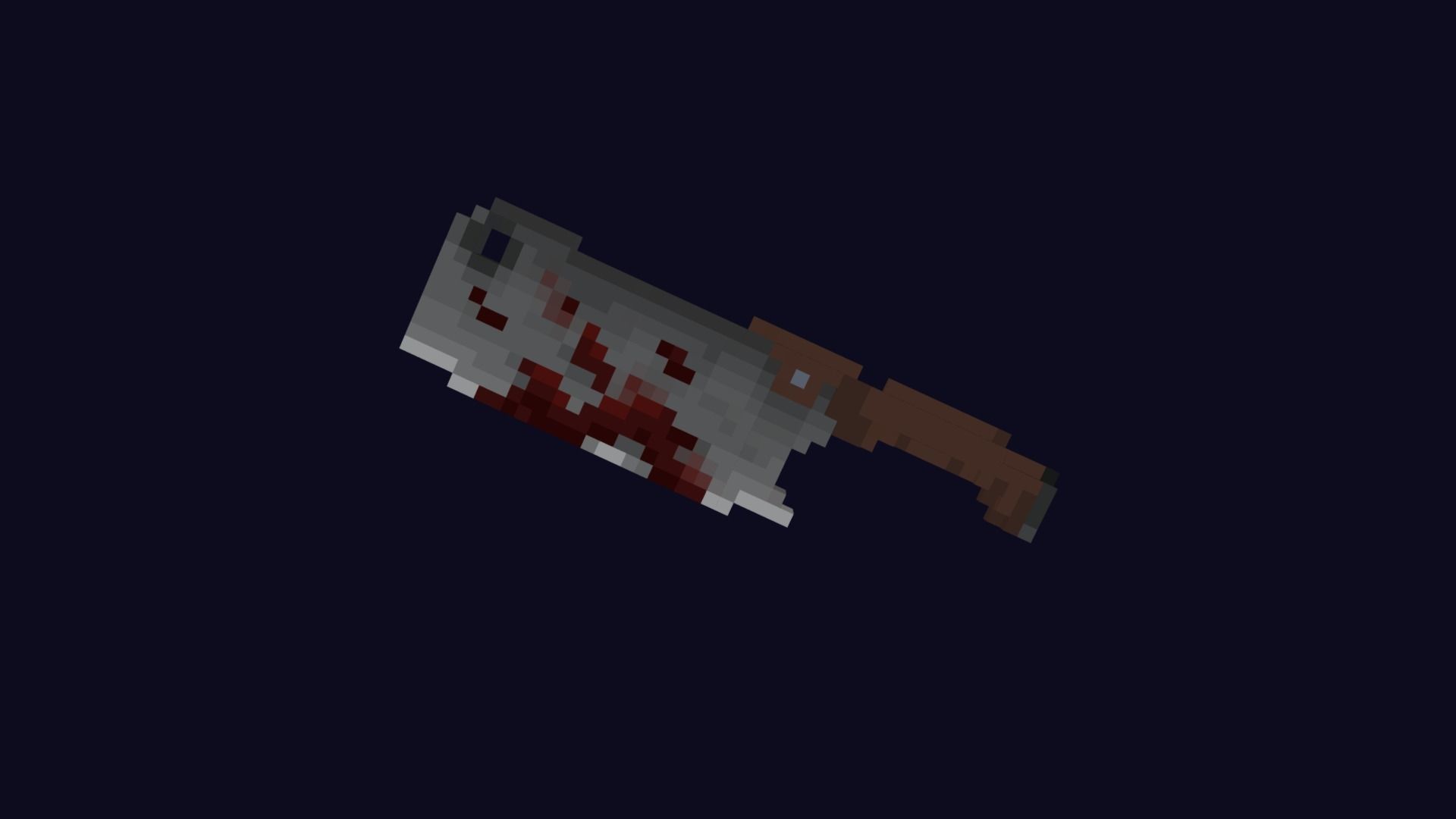 Voxel Weapons Pack - 3D Lowpoly Game Assets Low-poly 3D model_4