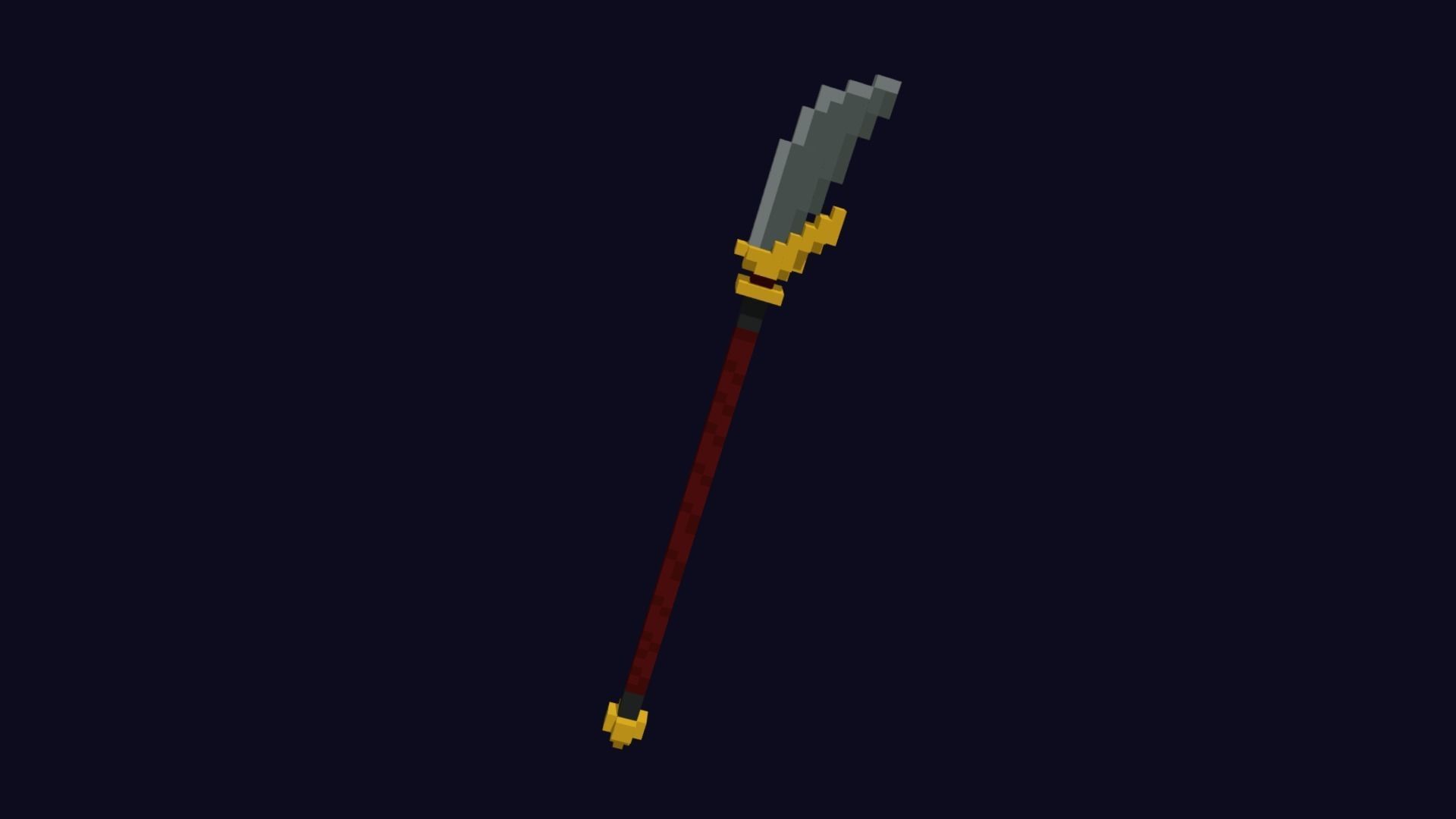 Voxel Weapons Pack - 3D Lowpoly Game Assets Low-poly 3D model_6