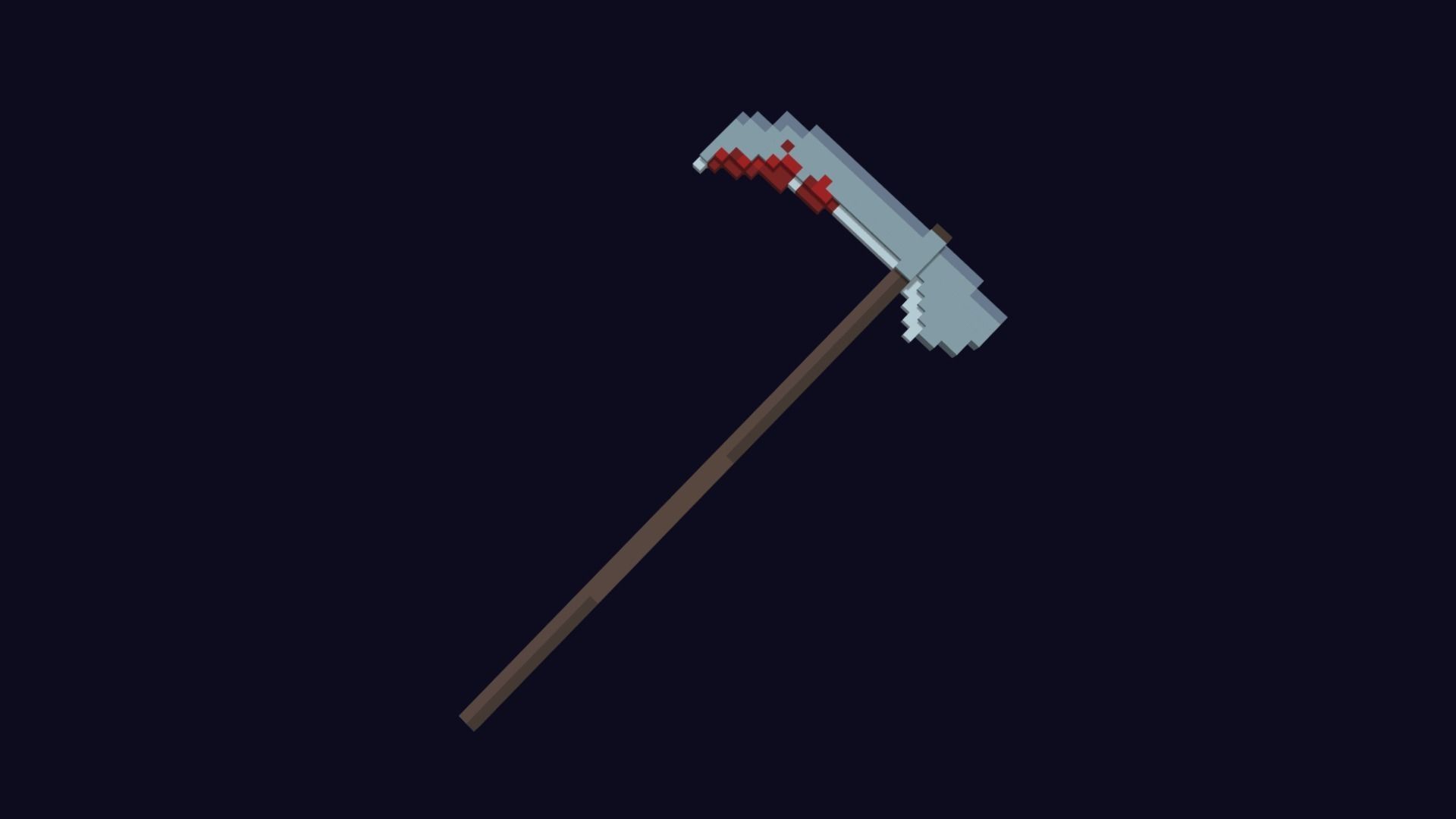 Voxel Weapons Pack - 3D Lowpoly Game Assets Low-poly 3D model_12