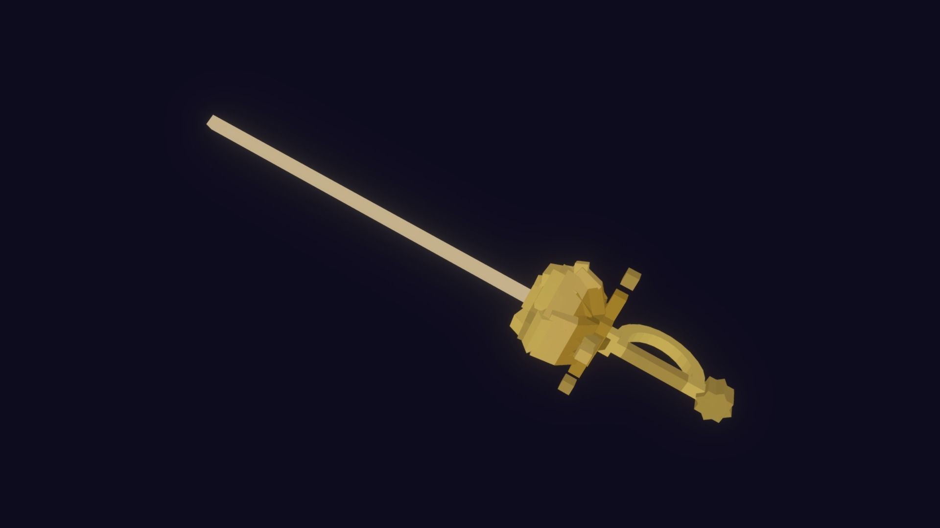 Voxel Weapons Pack - 3D Lowpoly Game Assets Low-poly 3D model_16