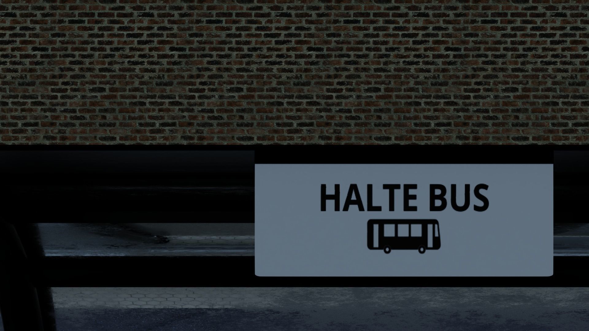 Halte Bus 3D model_6
