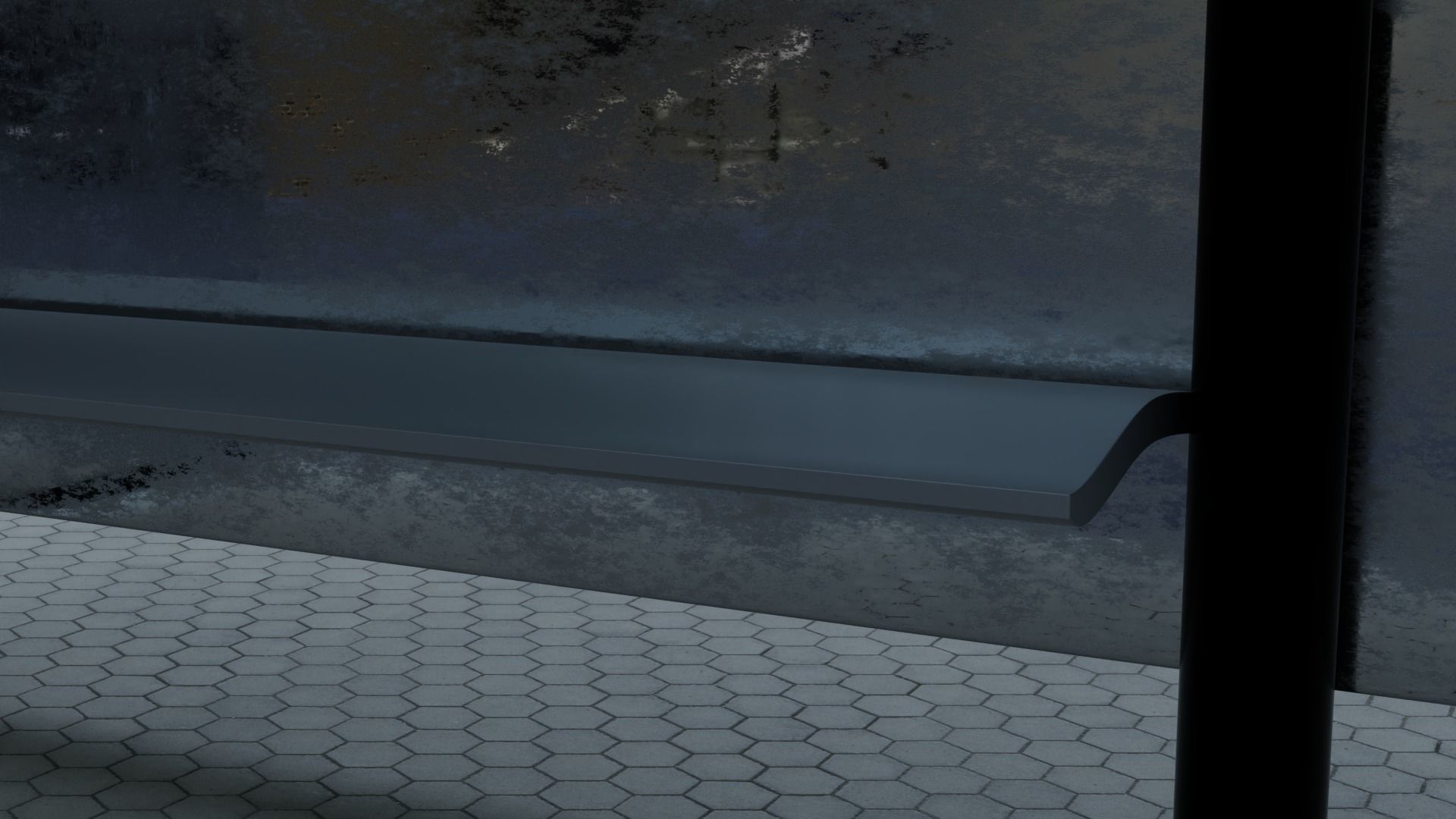 Halte Bus 3D model_8