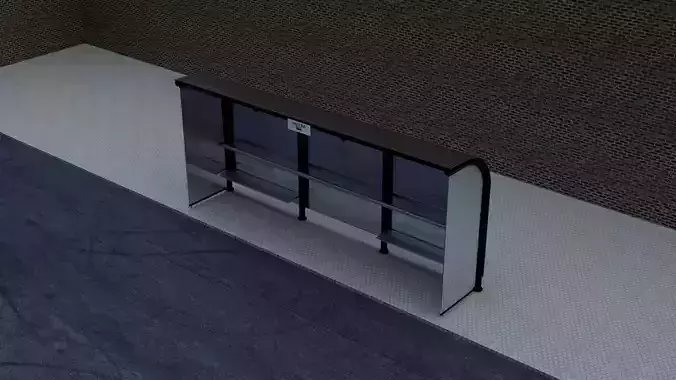 Halte Bus 3D model