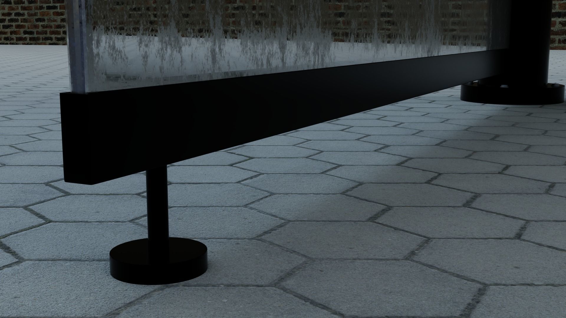 Halte Bus 3D model_1