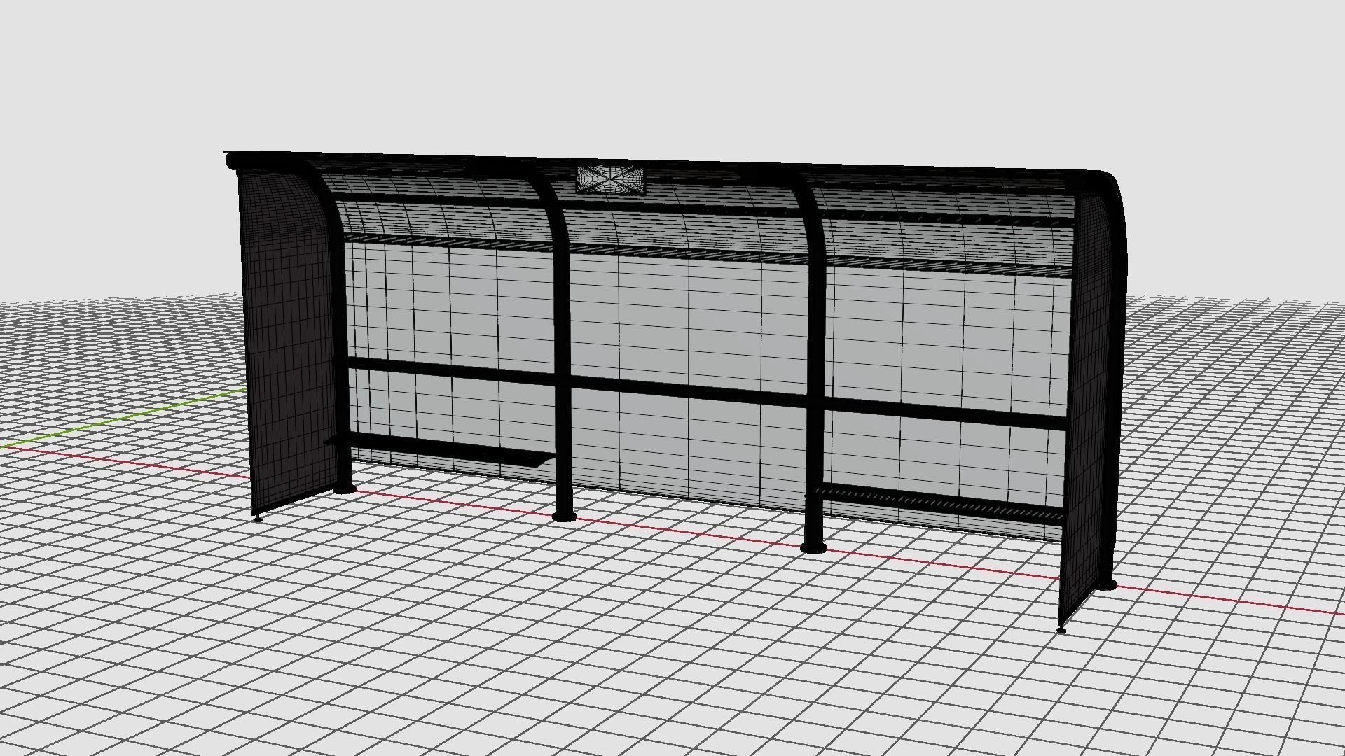 Halte Bus 3D model_13