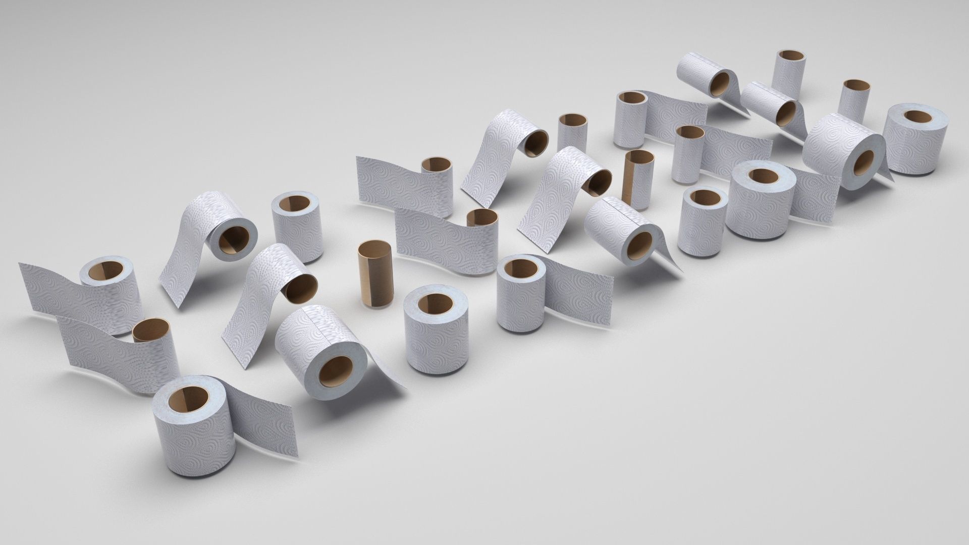 Toilet Papers 3D model_2