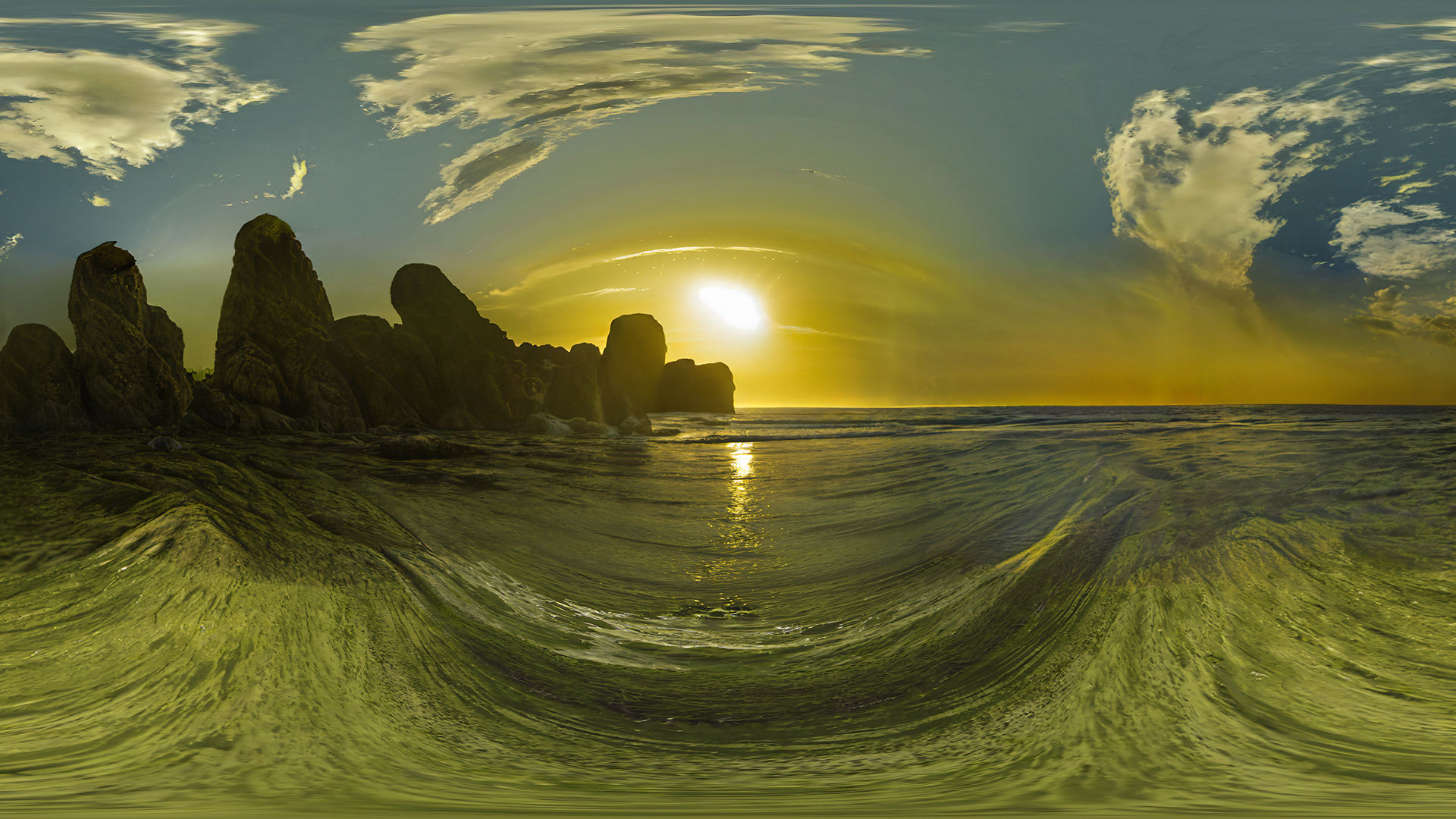 HDRI Ocean Panoramas Low-poly 3D model_6