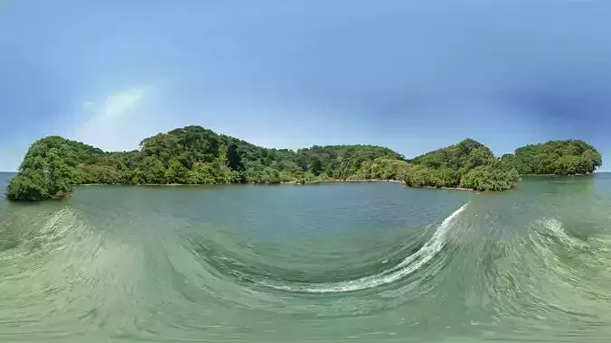 HDRI Ocean Panoramas Low-poly 3D model