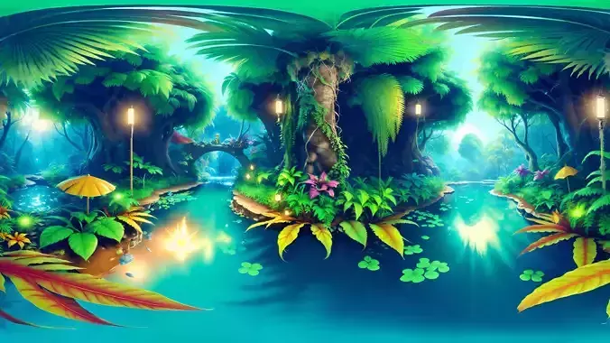 HDRI Tropical Forest Panoramas