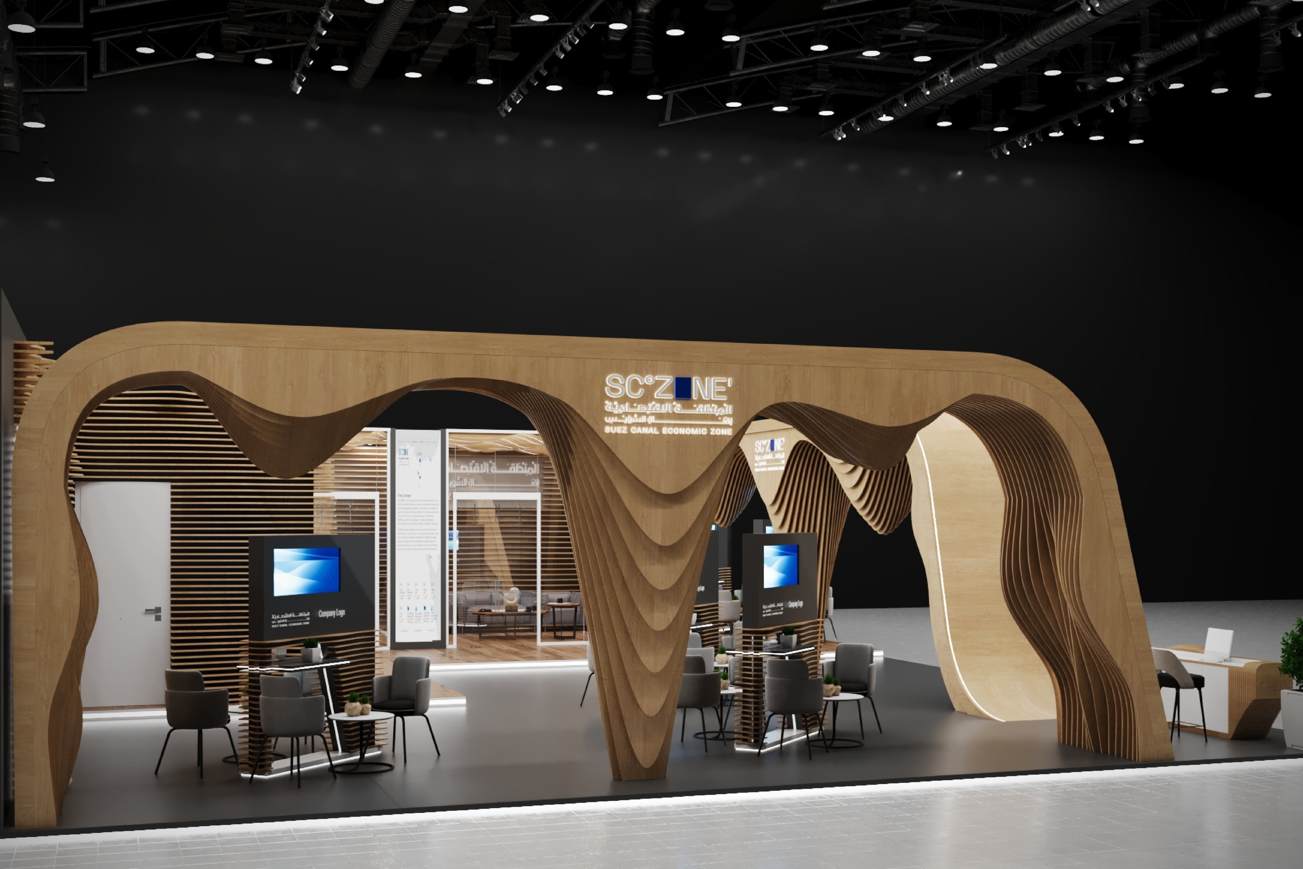 booth 11x15 3D model_2