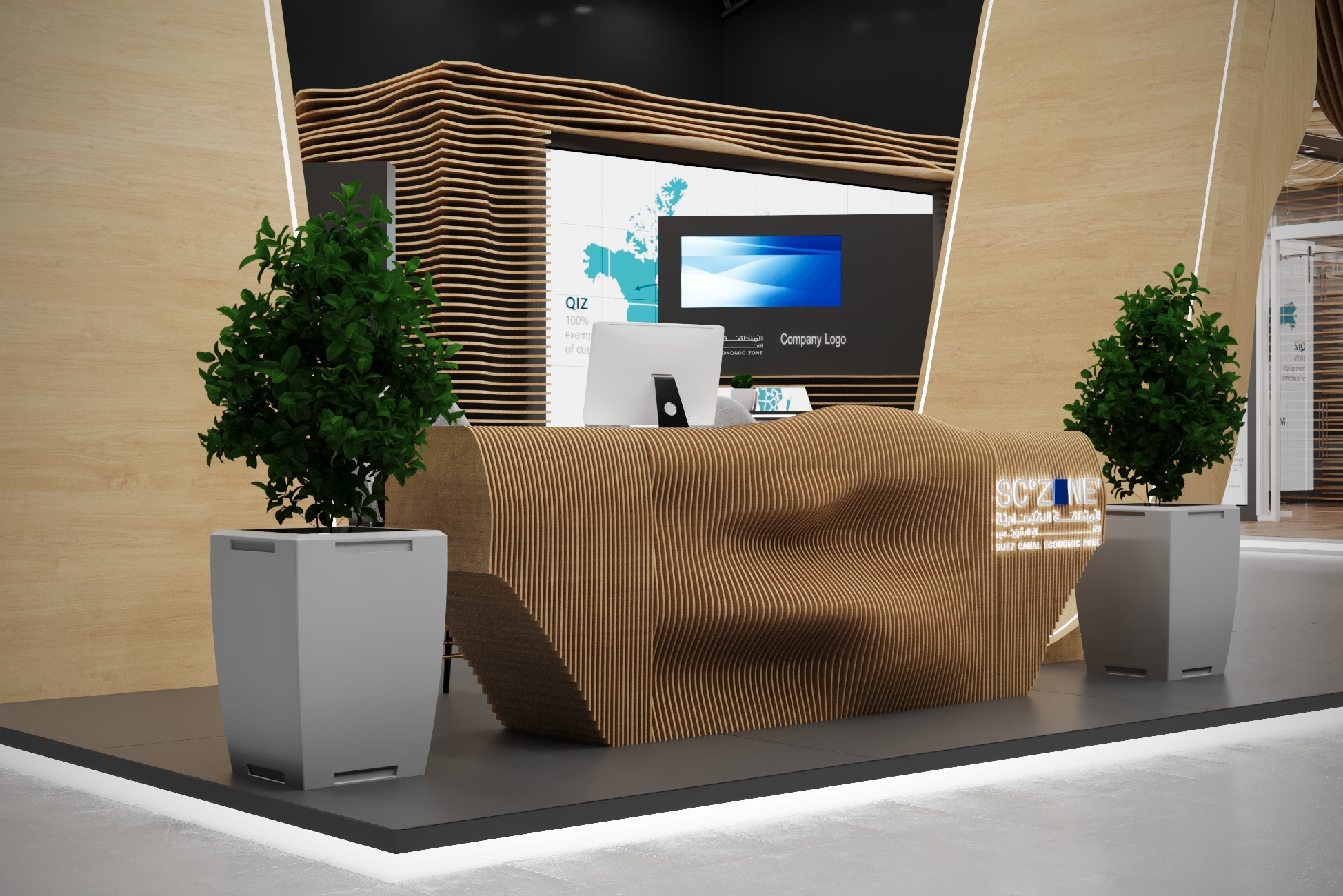 booth 11x15 3D model_5