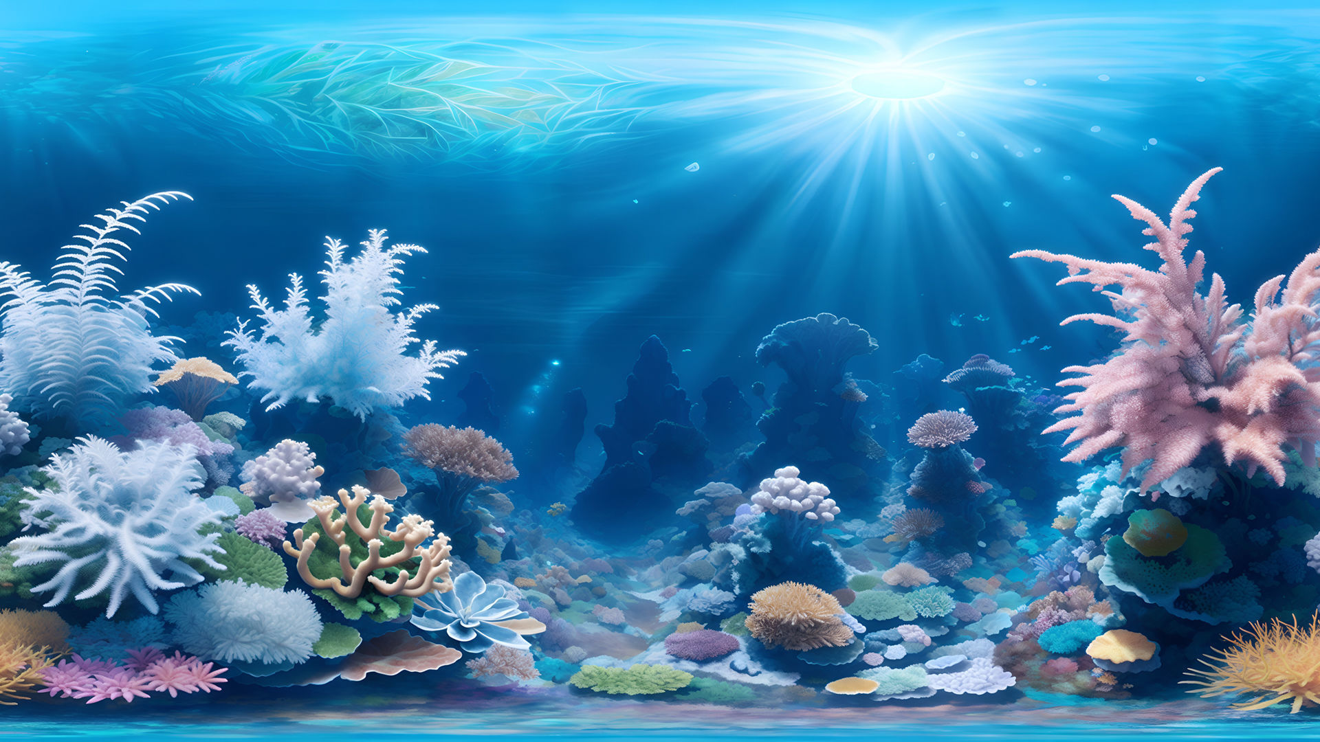 HDRI Underwater Ocean Panoramas Low-poly 3D model_3