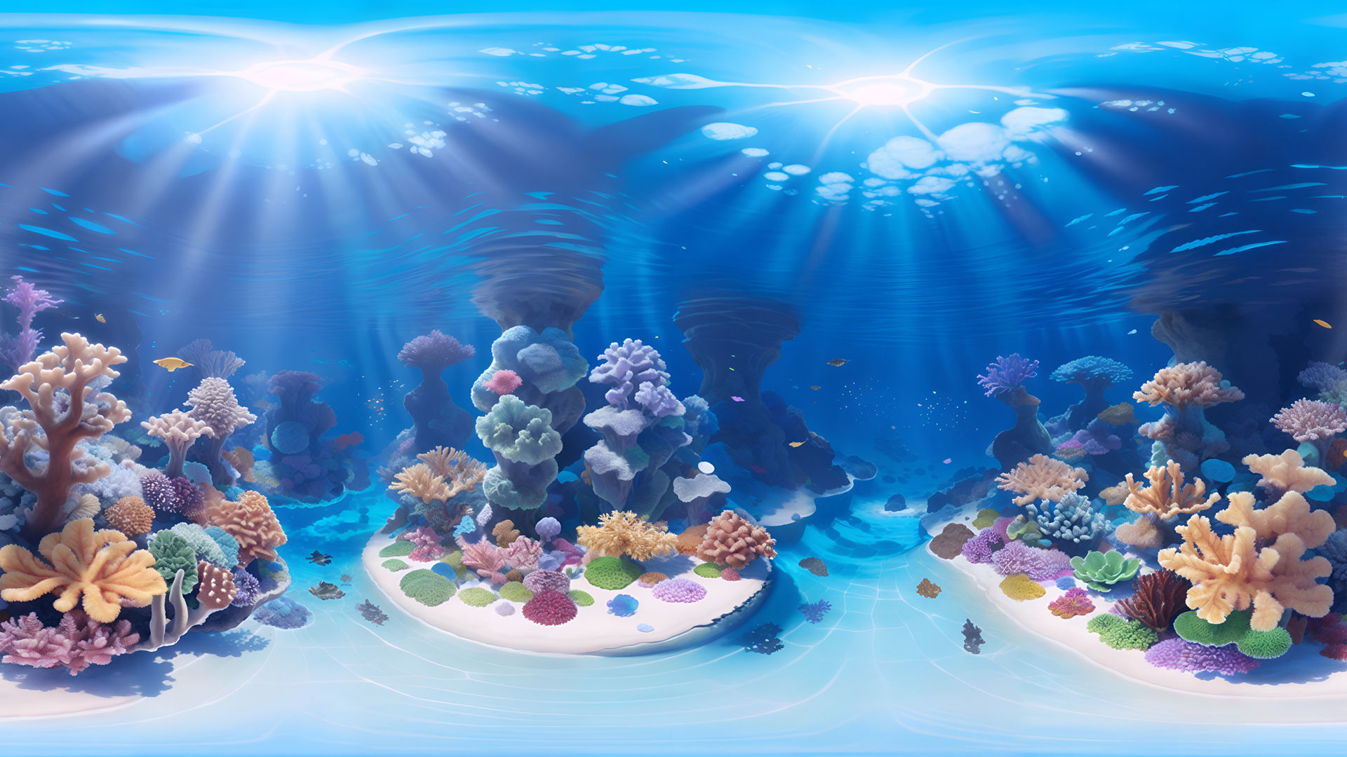 HDRI Underwater Ocean Panoramas Low-poly 3D model_6