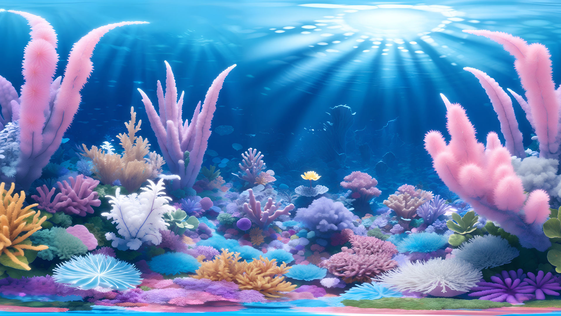 HDRI Underwater Ocean Panoramas Low-poly 3D model_4