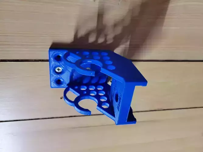 SnowJoe battery and charger mount 3D print model