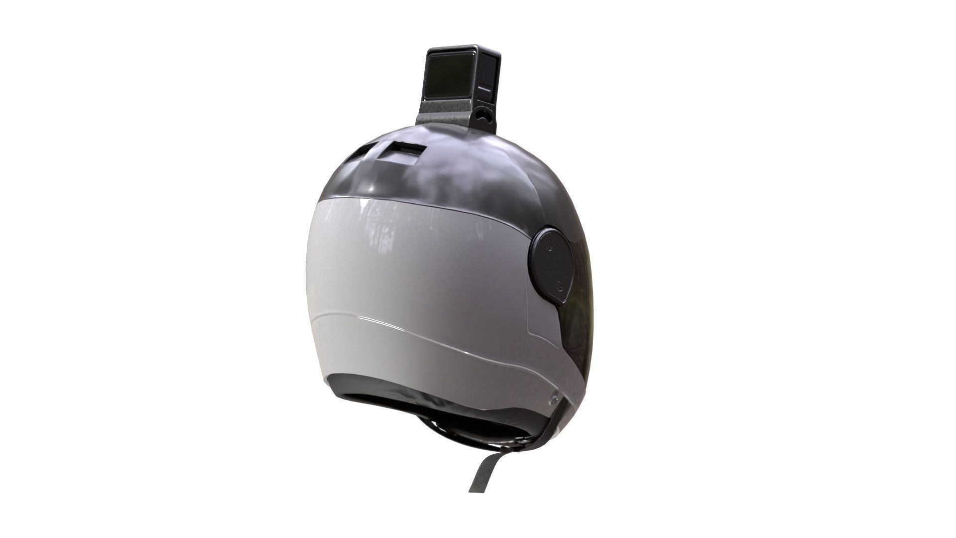 Skydiving Helmet Low-poly 3D model_2