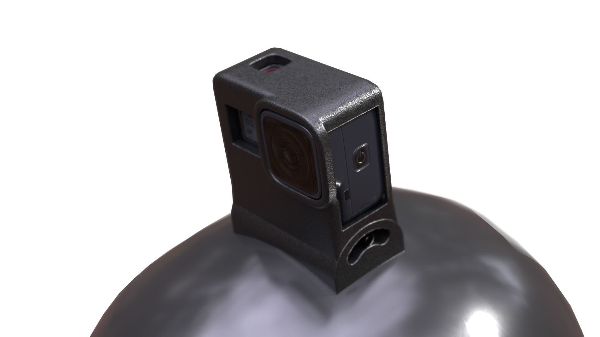 Skydiving Helmet Low-poly 3D model_10