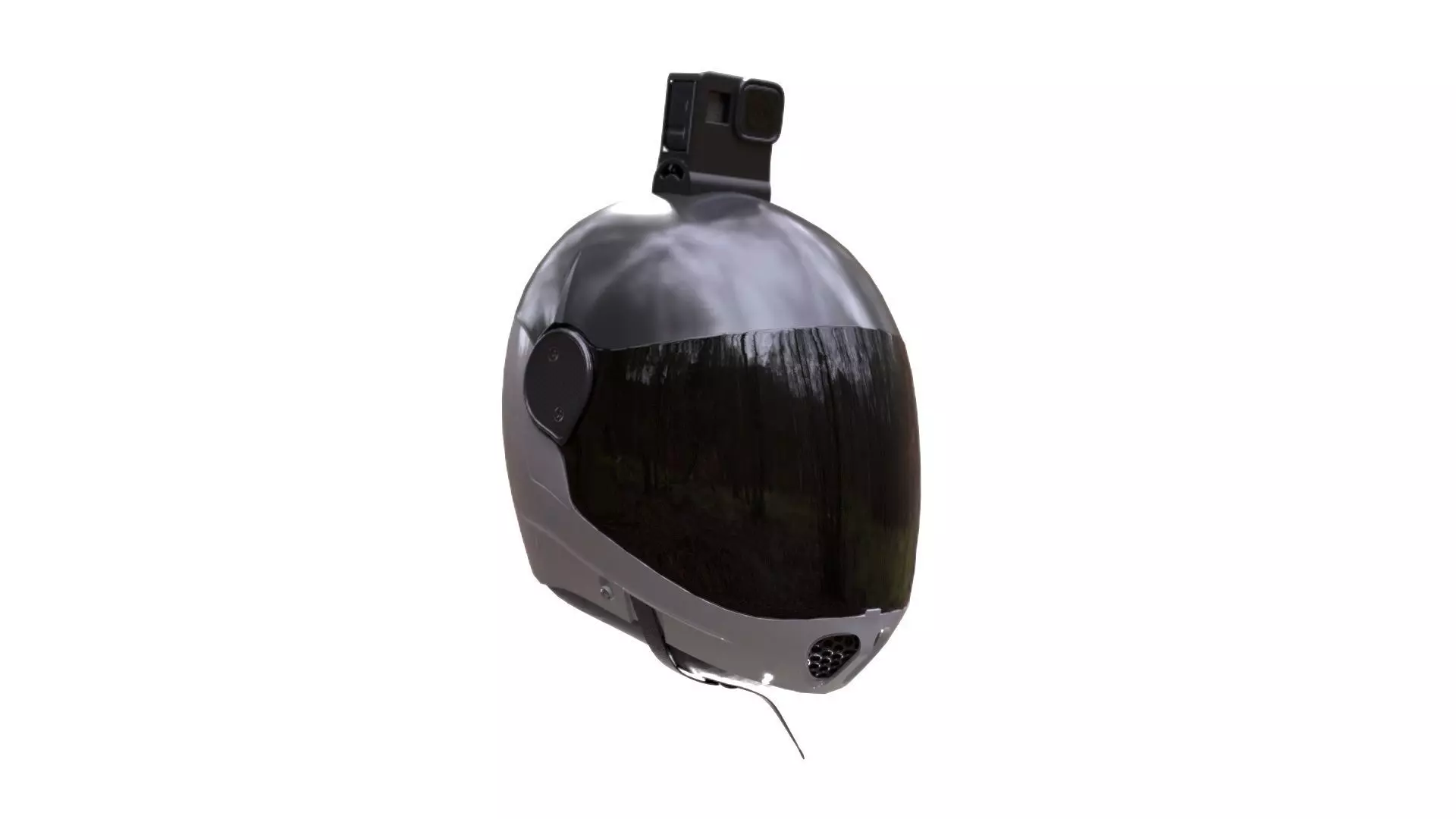 Skydiving Helmet Low-poly 3D model_0