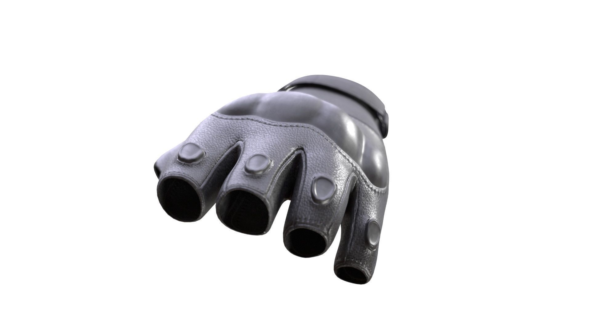 Gloves Low-poly 3D model_6