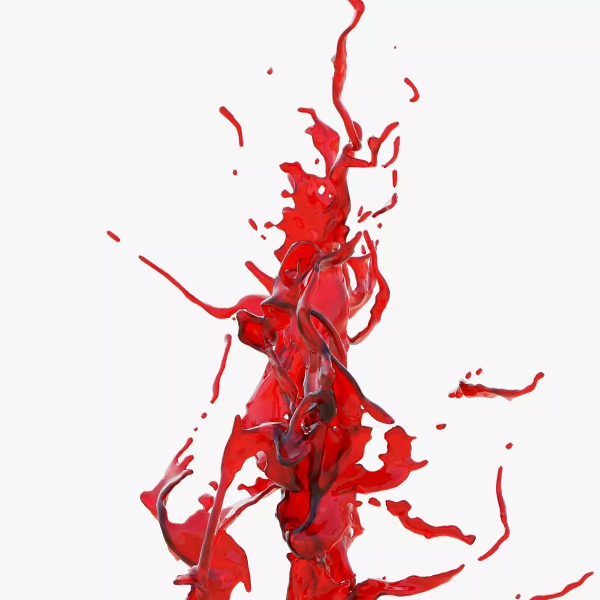 Animated Blood Splash SlowMo 9 vol 2 3D model_0