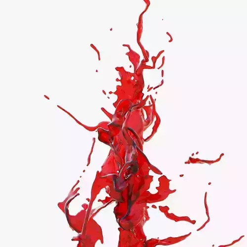 Animated Blood Splash SlowMo 9 vol 2 3D model