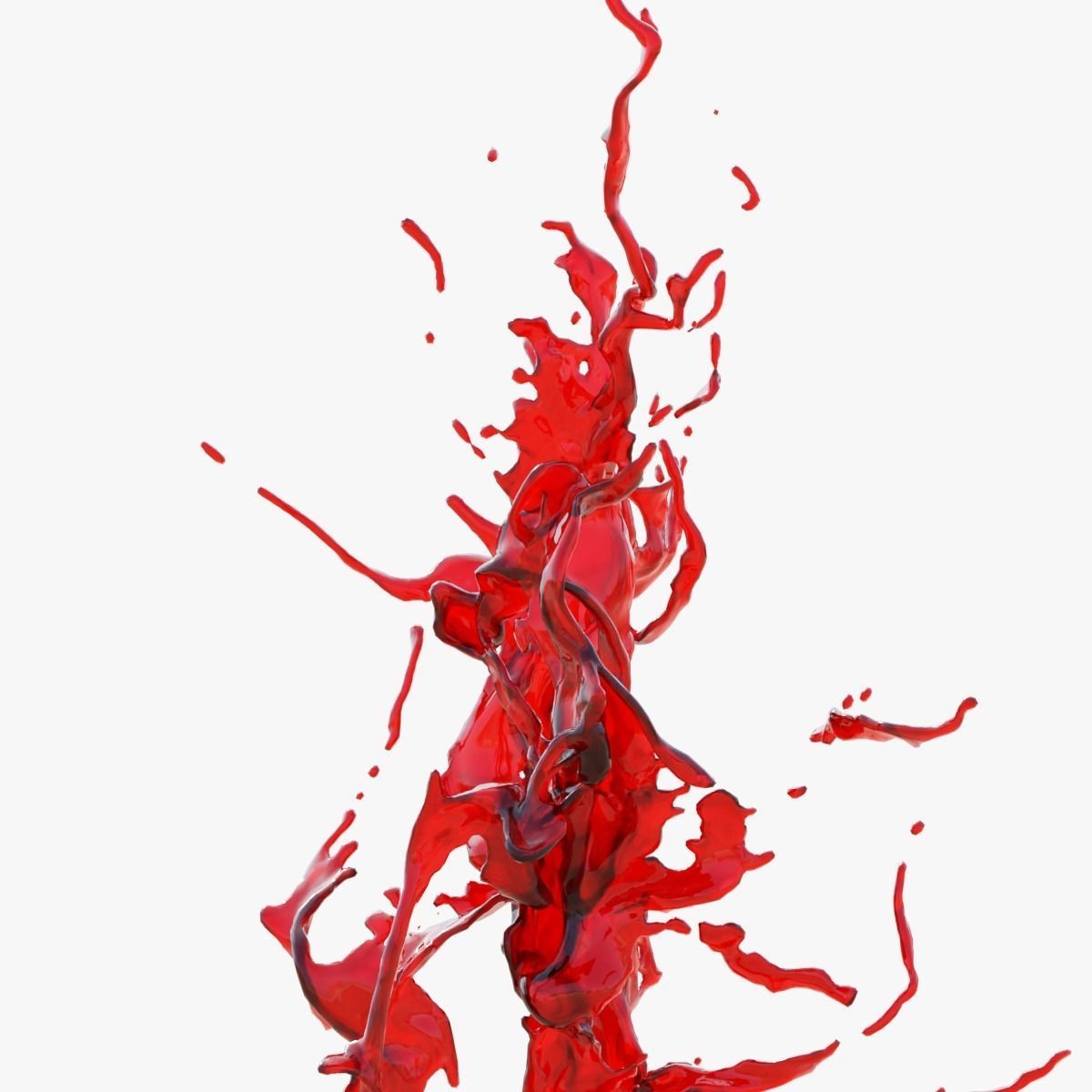 Animated Blood Splash SlowMo 9 vol 2 3D model_4