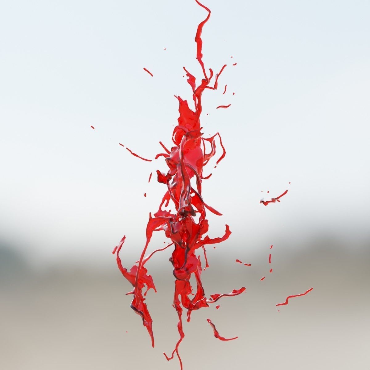 Animated Blood Splash SlowMo 9 vol 2 3D model_5