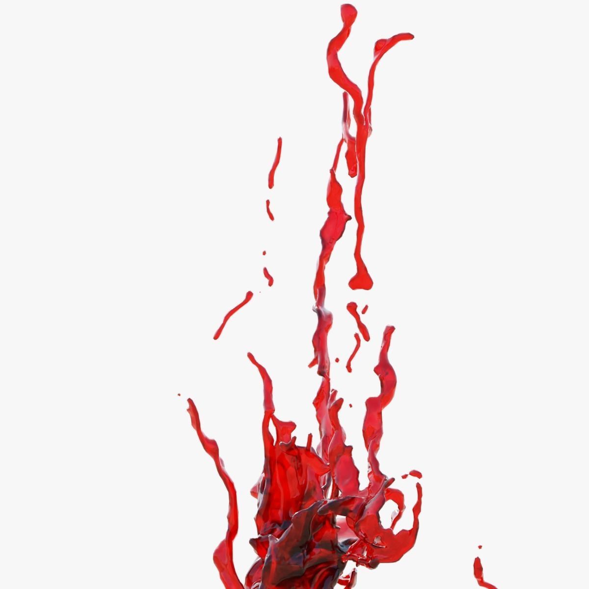 Animated Blood Splash SlowMo 8 vol 2 3D model_3