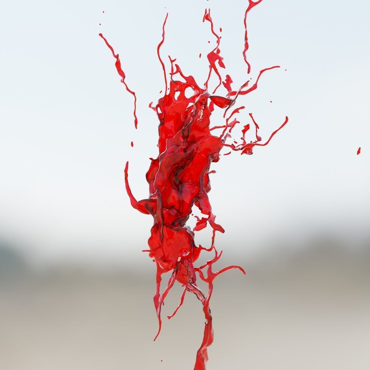 Animated Blood Splash SlowMo 8 vol 2 3D model_5