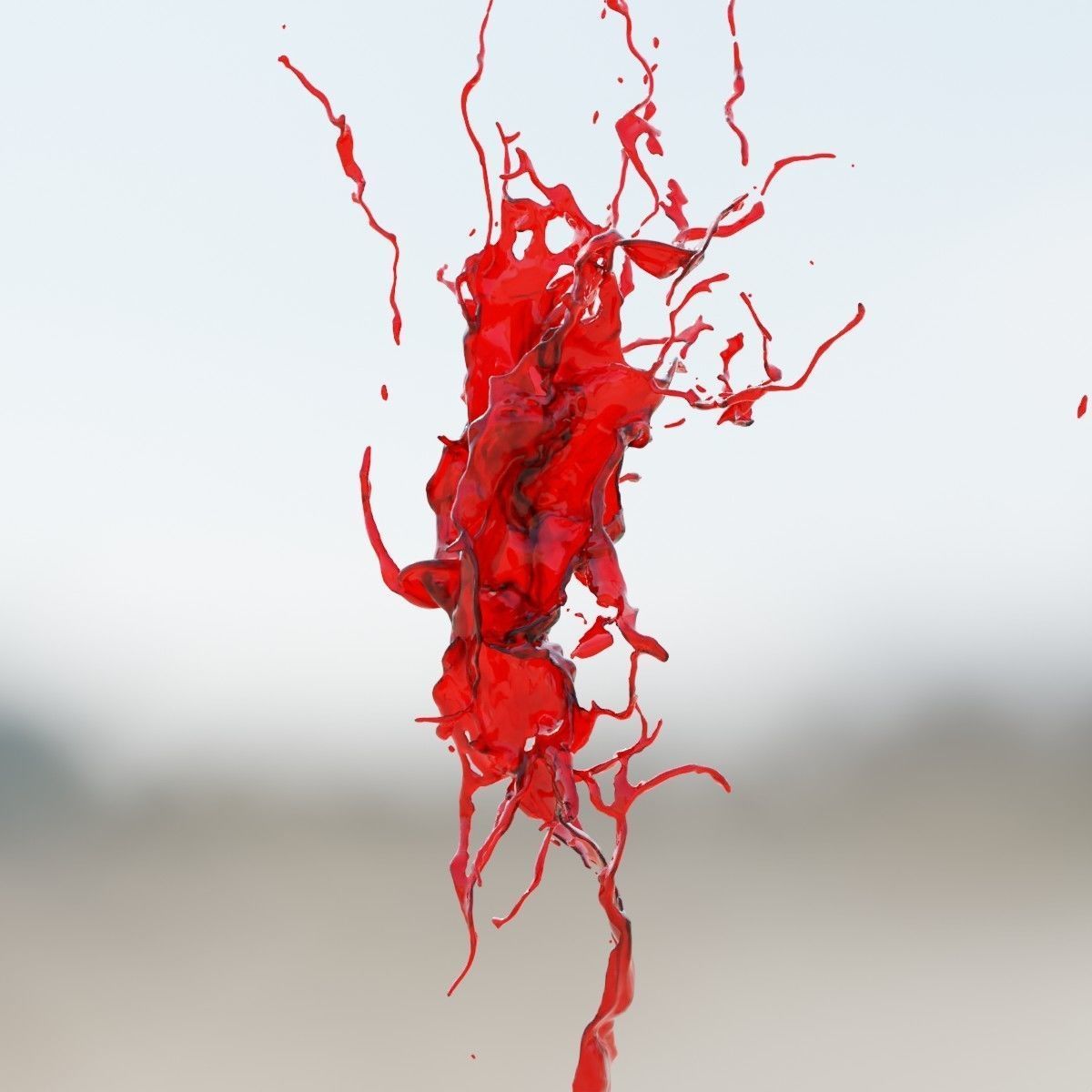 Animated Blood Splash SlowMo 8 vol 2 3D model_6