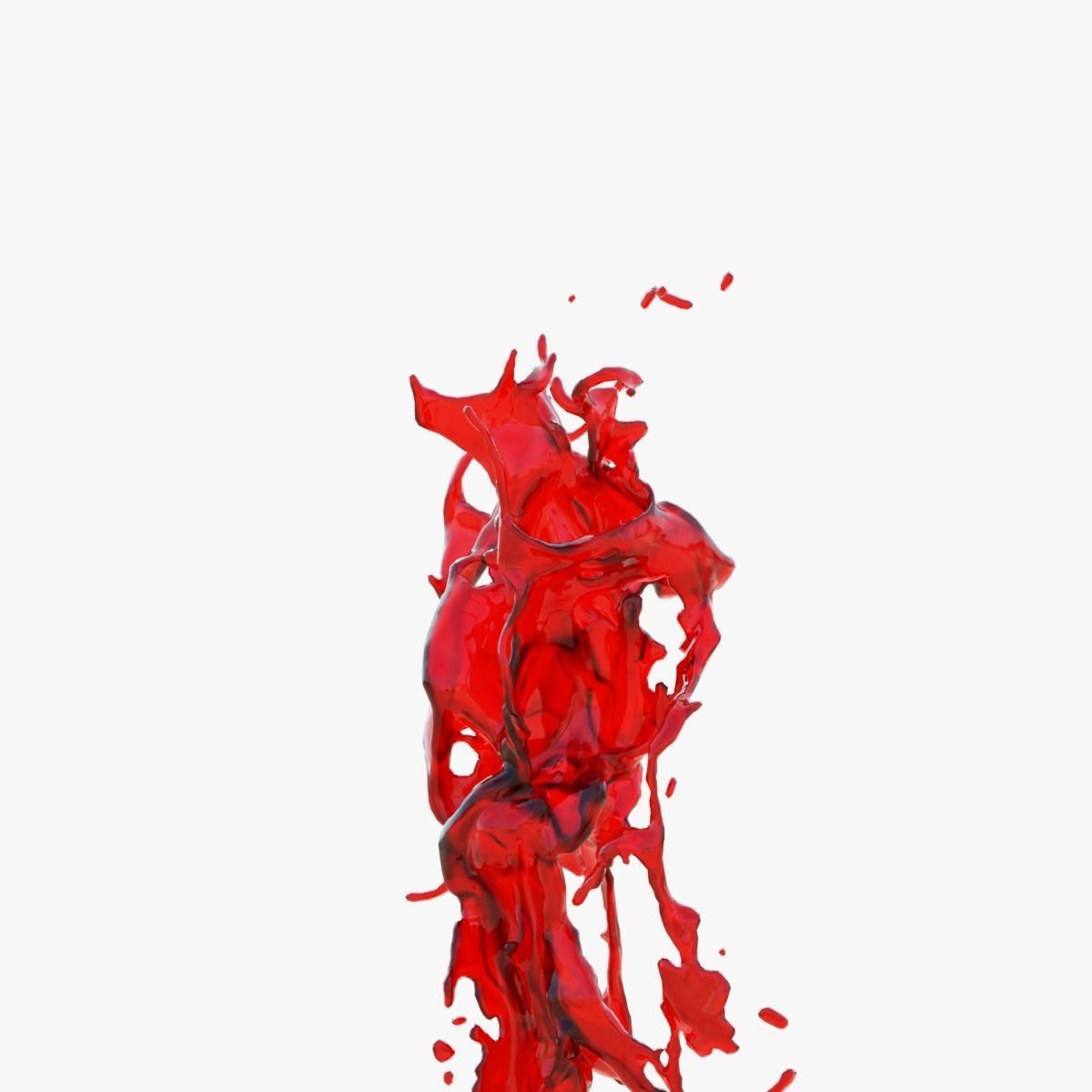 Animated Blood Splash SlowMo 7 vol 2 3D model_3