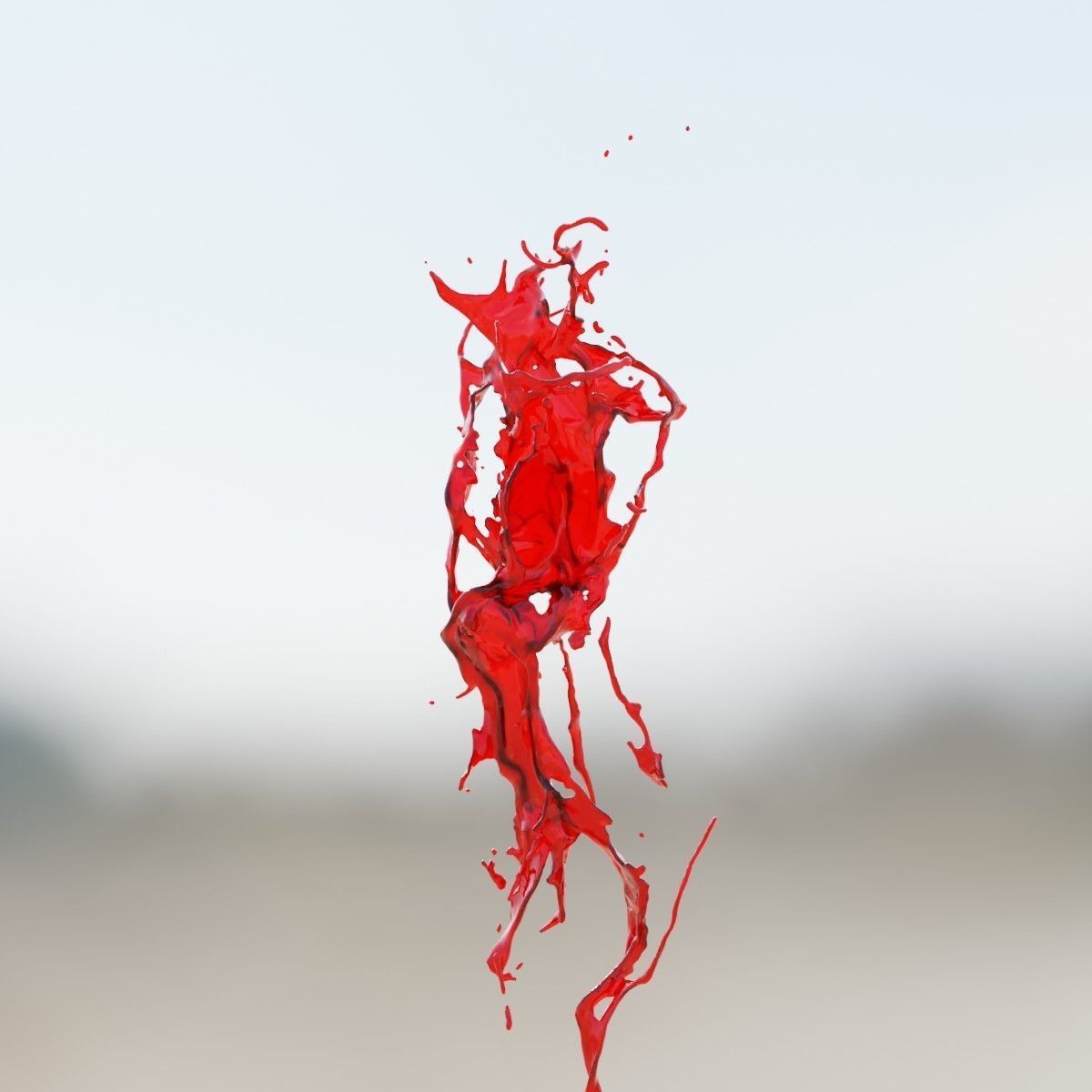 Animated Blood Splash SlowMo 7 vol 2 3D model_5
