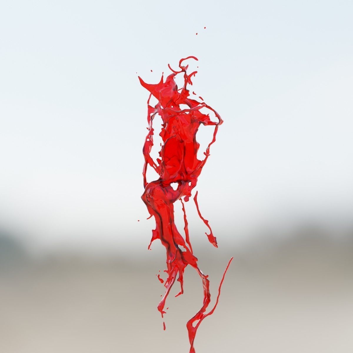 Animated Blood Splash SlowMo 7 vol 2 3D model_6