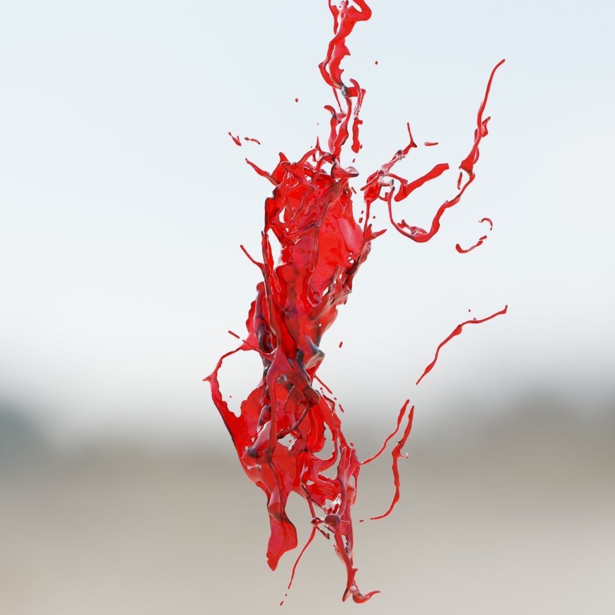 Animated Blood Splash SlowMo 6 vol 2 3D model_6