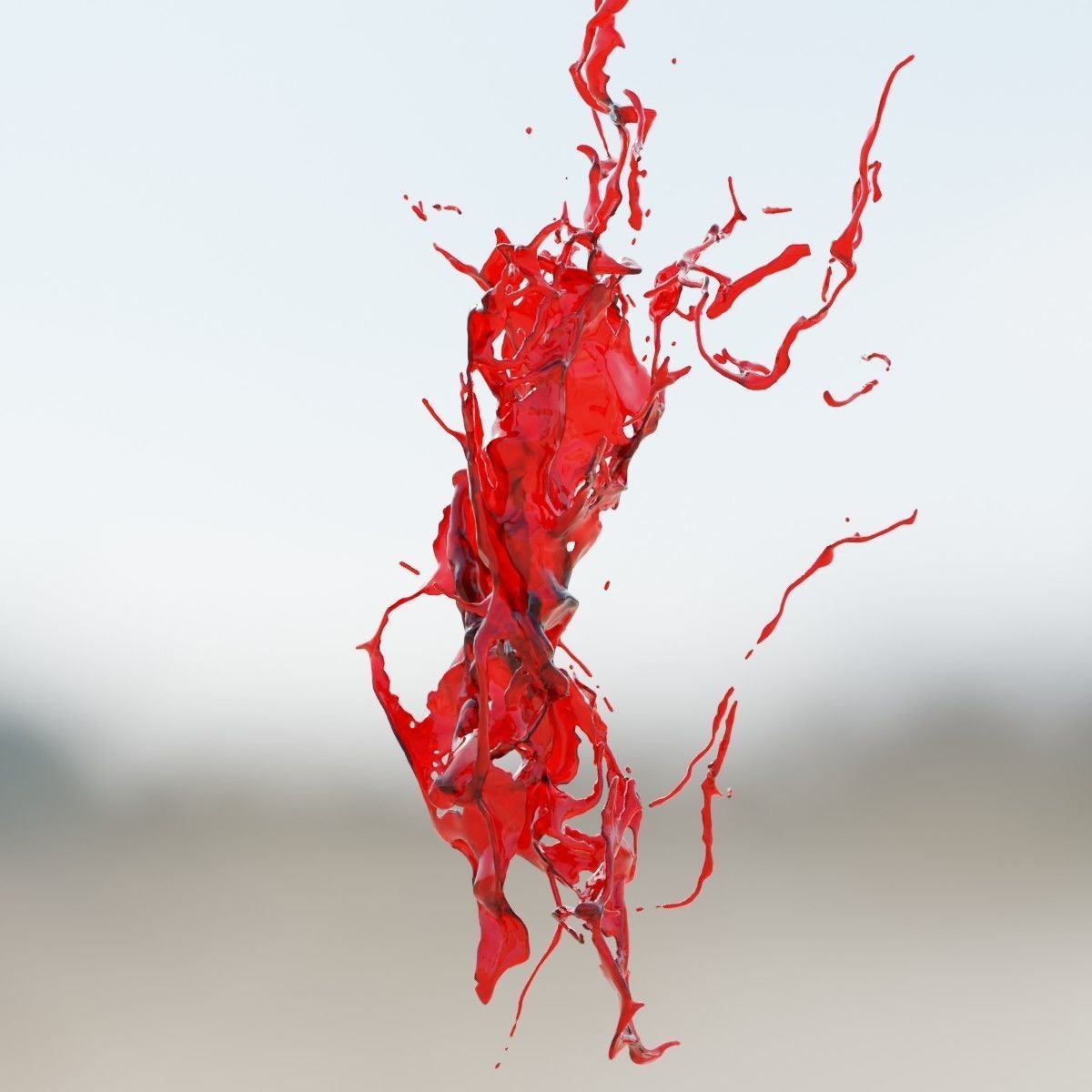 Animated Blood Splash SlowMo 6 vol 2 3D model_5