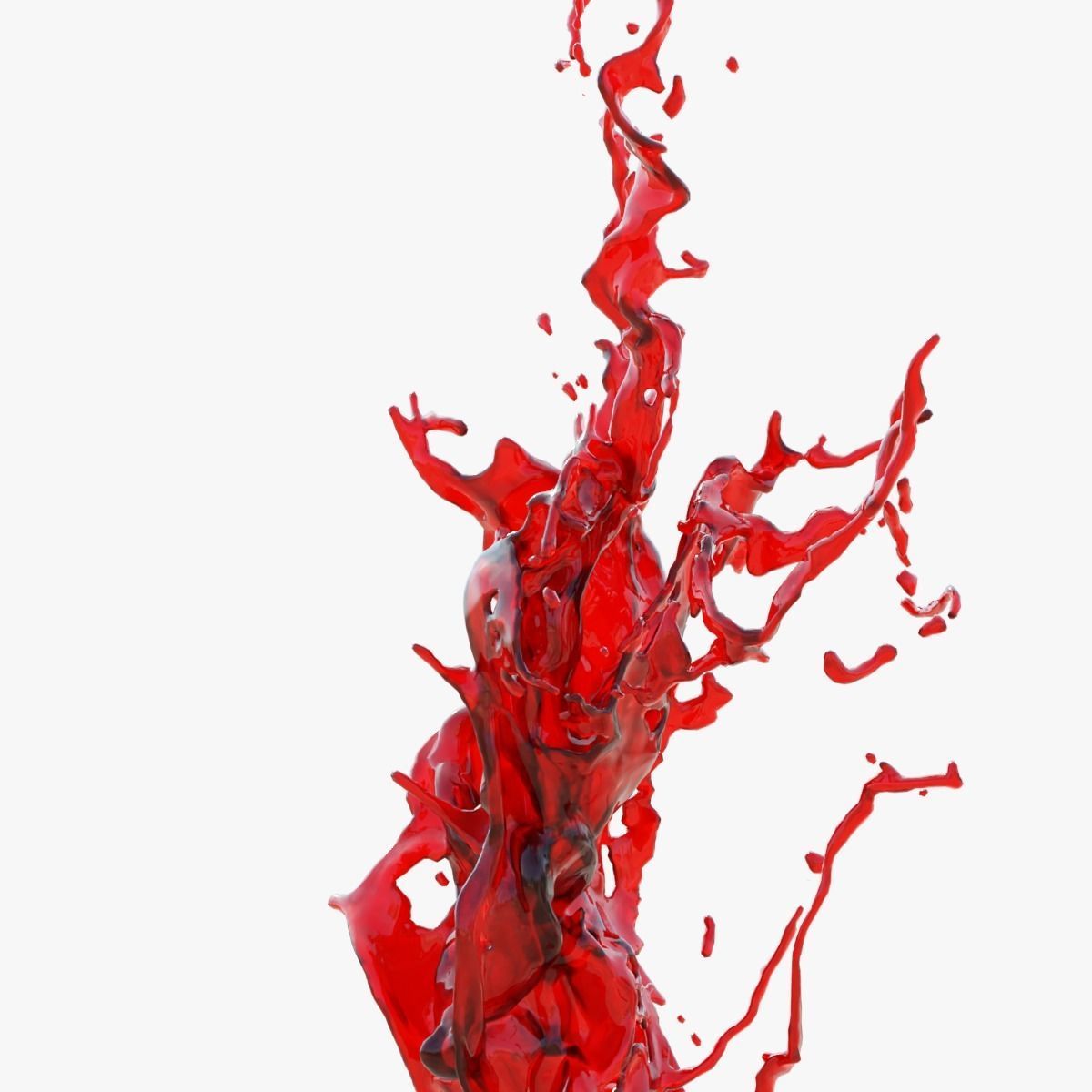 Animated Blood Splash SlowMo 6 vol 2 3D model_4