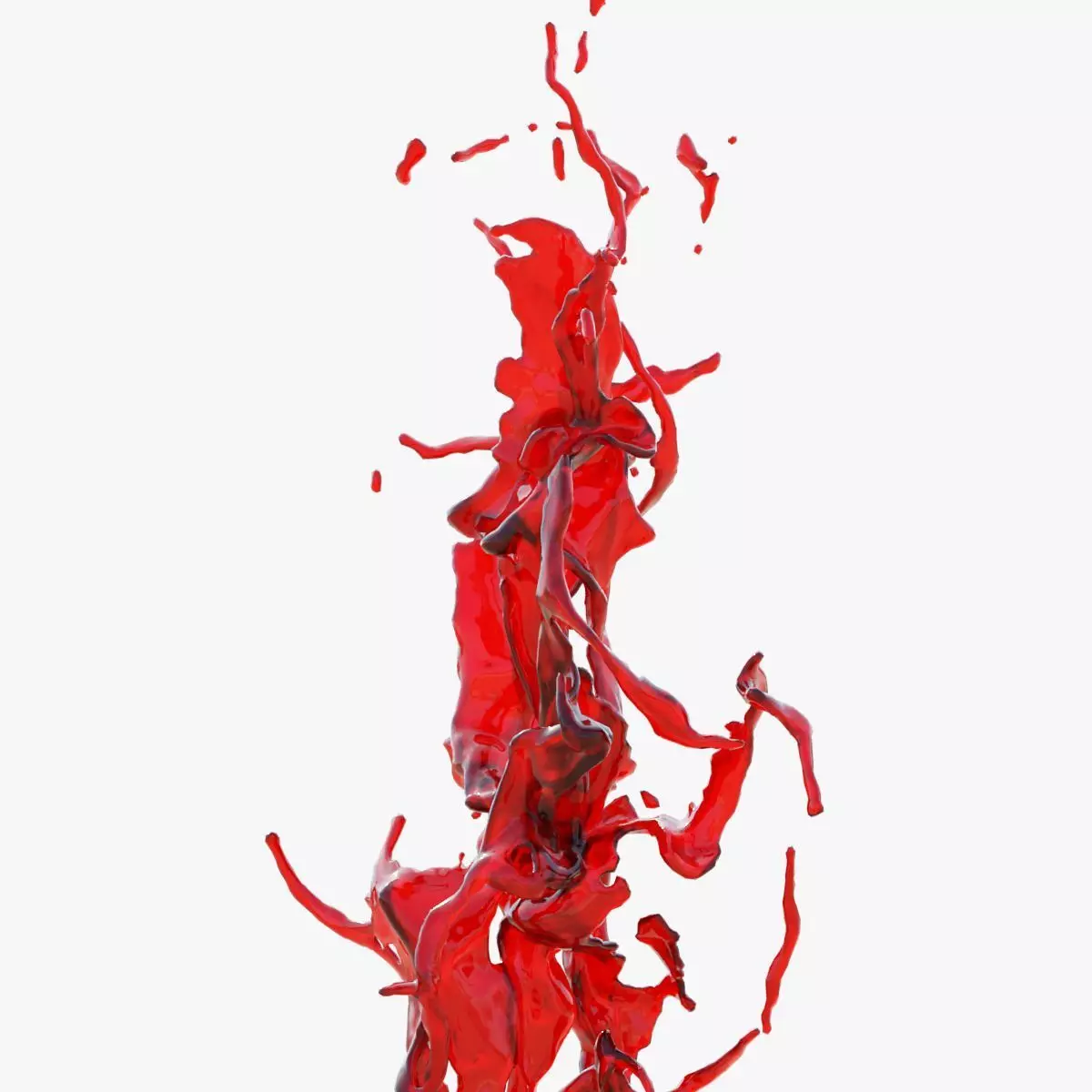 Animated Blood Splash SlowMo 5 vol 2 3D model_0